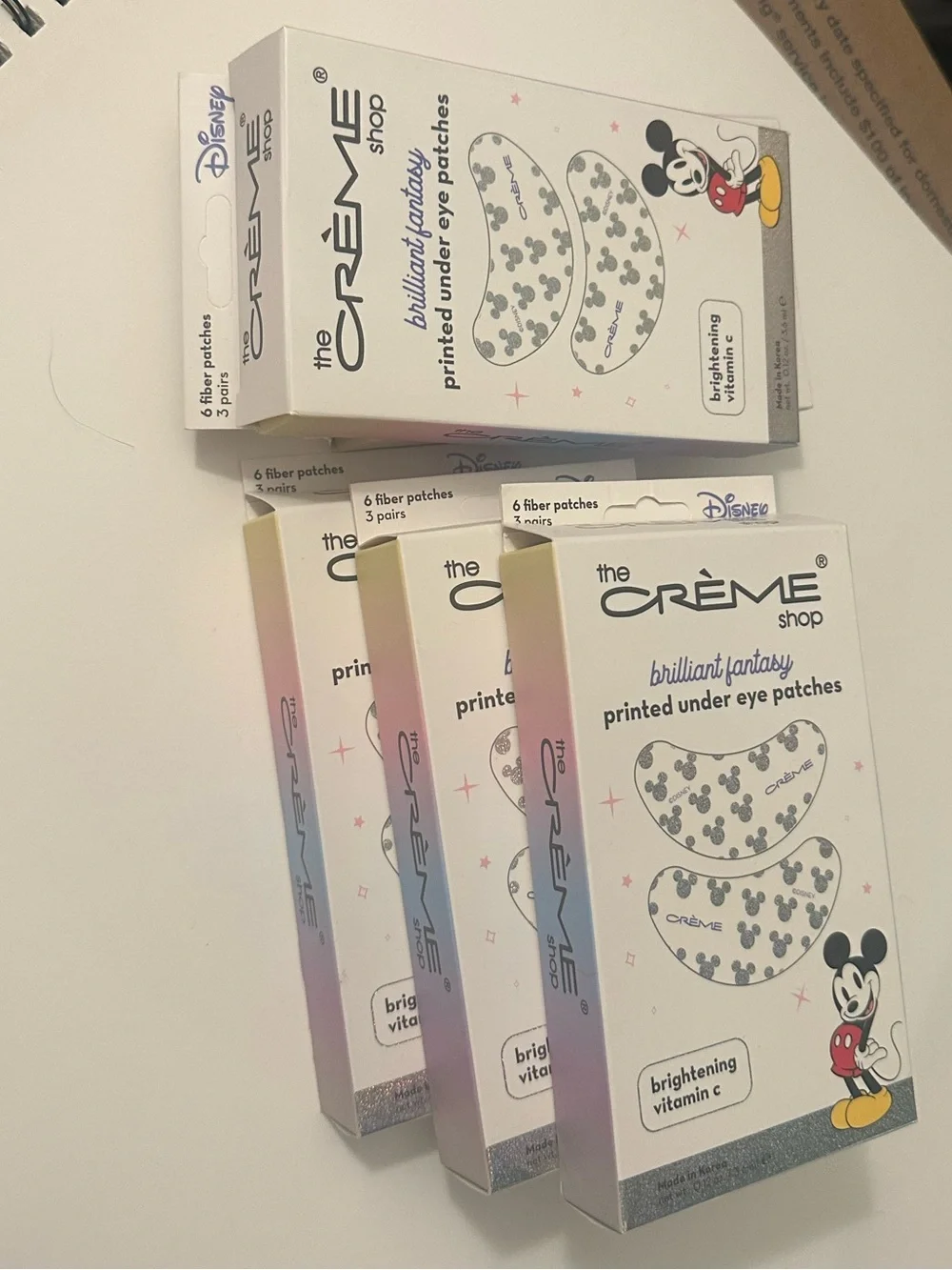 ONE (1) Box of Disney Brilliant Fantasy x The Creme Shop Eye Patches